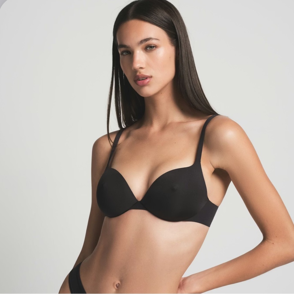 SKIMS Nipple Push-up Bra Onyx 42DD NWT